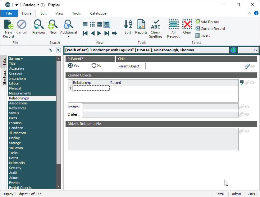 Click to enlarge Relationships